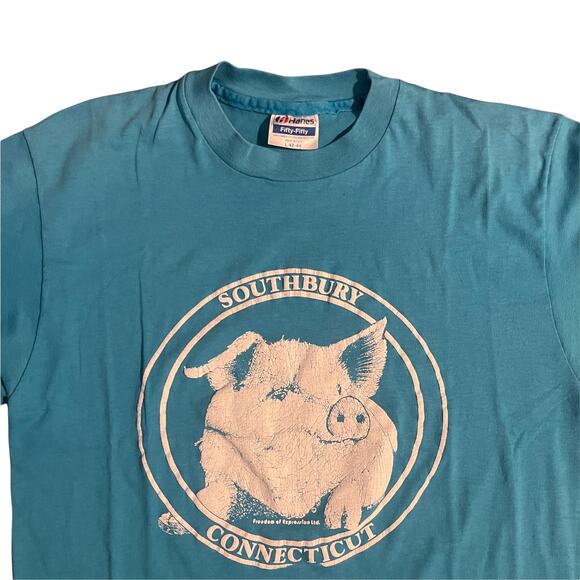 Vintage Southbury Connecticut single stitch tee large - Picture 2 of 4